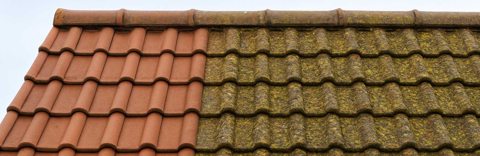 Roof Cleaning 3 Example of Roof Cleaning in Brancaster